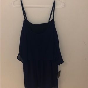 Navy Blouse Dress
